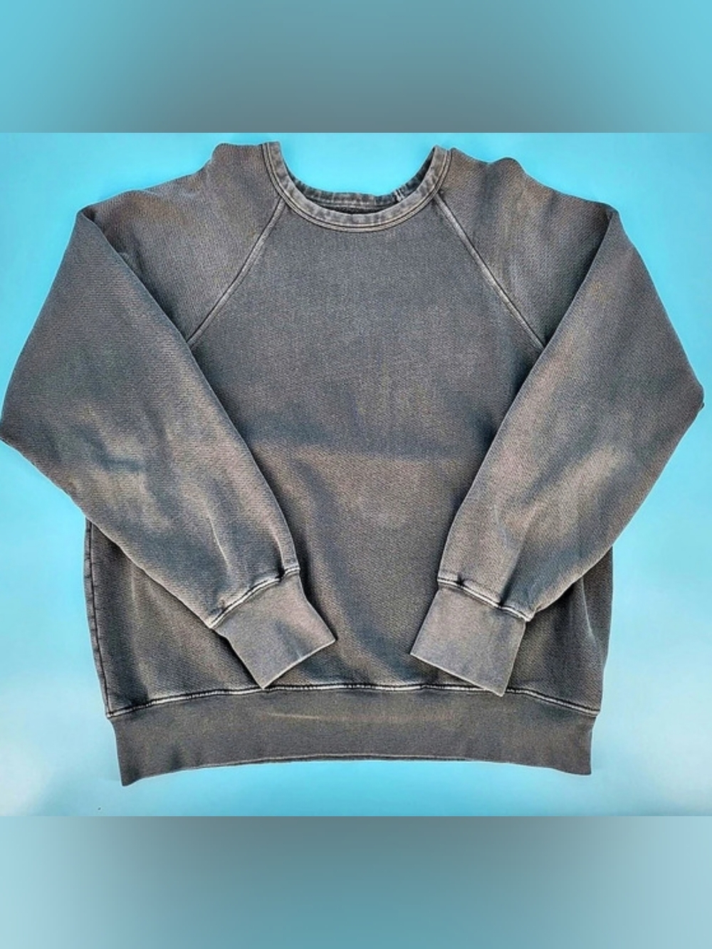 Les Tien Classic Fit Womens Cotton Sweatshirt Large Gray
